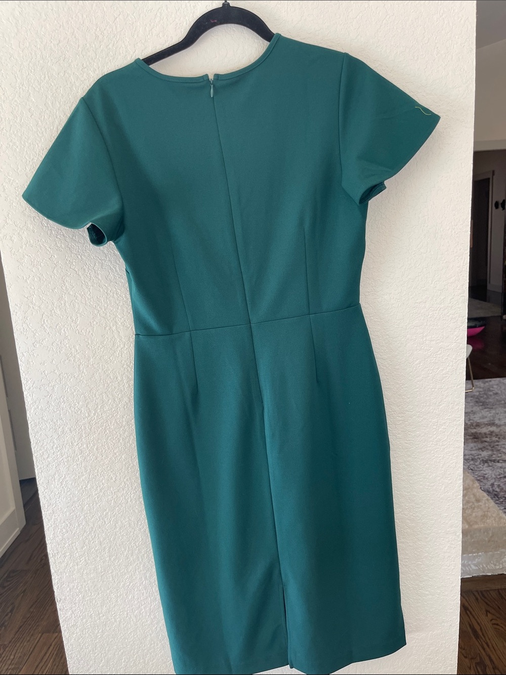 Banana Republic Teal Keyhole Sheath Midi Dress - Picture 5 of 7